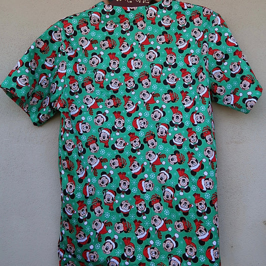 Mickey Mouse Christmas Scrub Top ππ (M only)