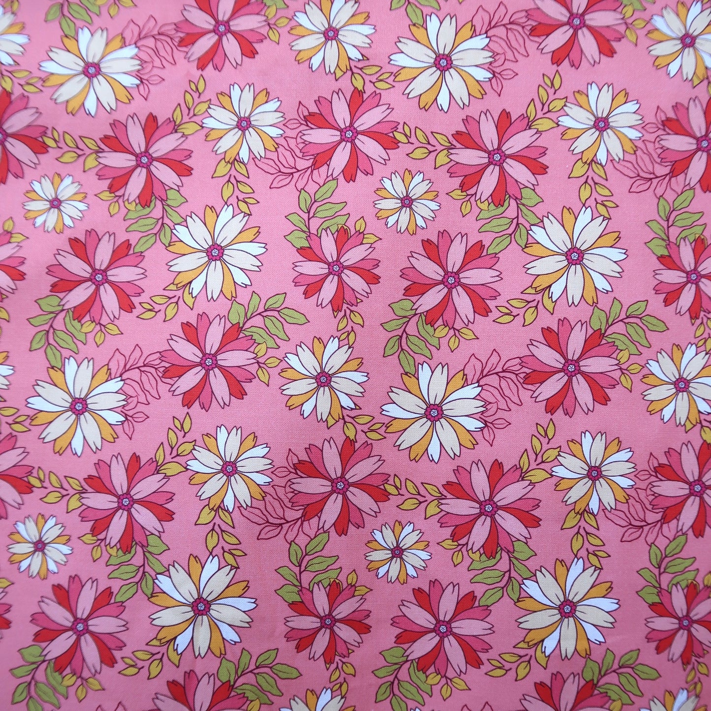 Pink Floral Scrub Top 🌸