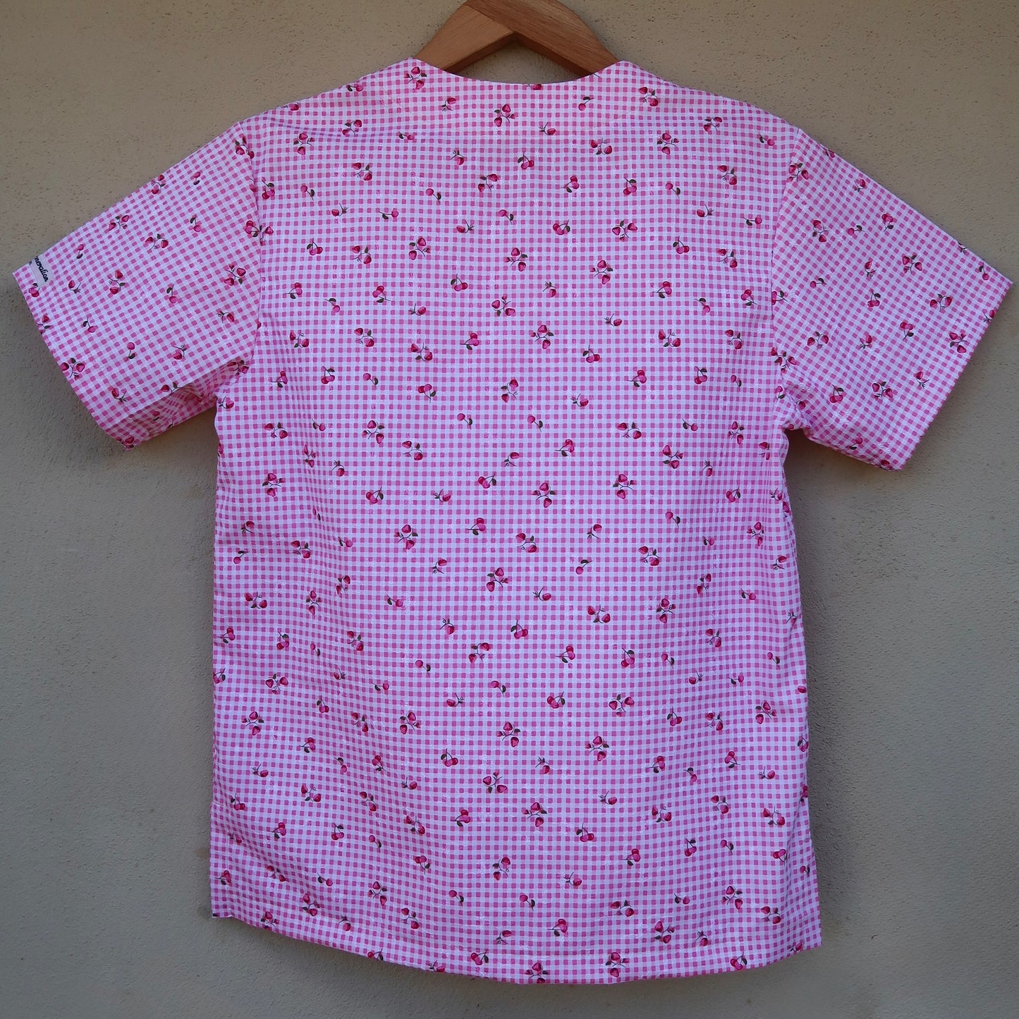 Pink Embroidered Scrub Top ππ