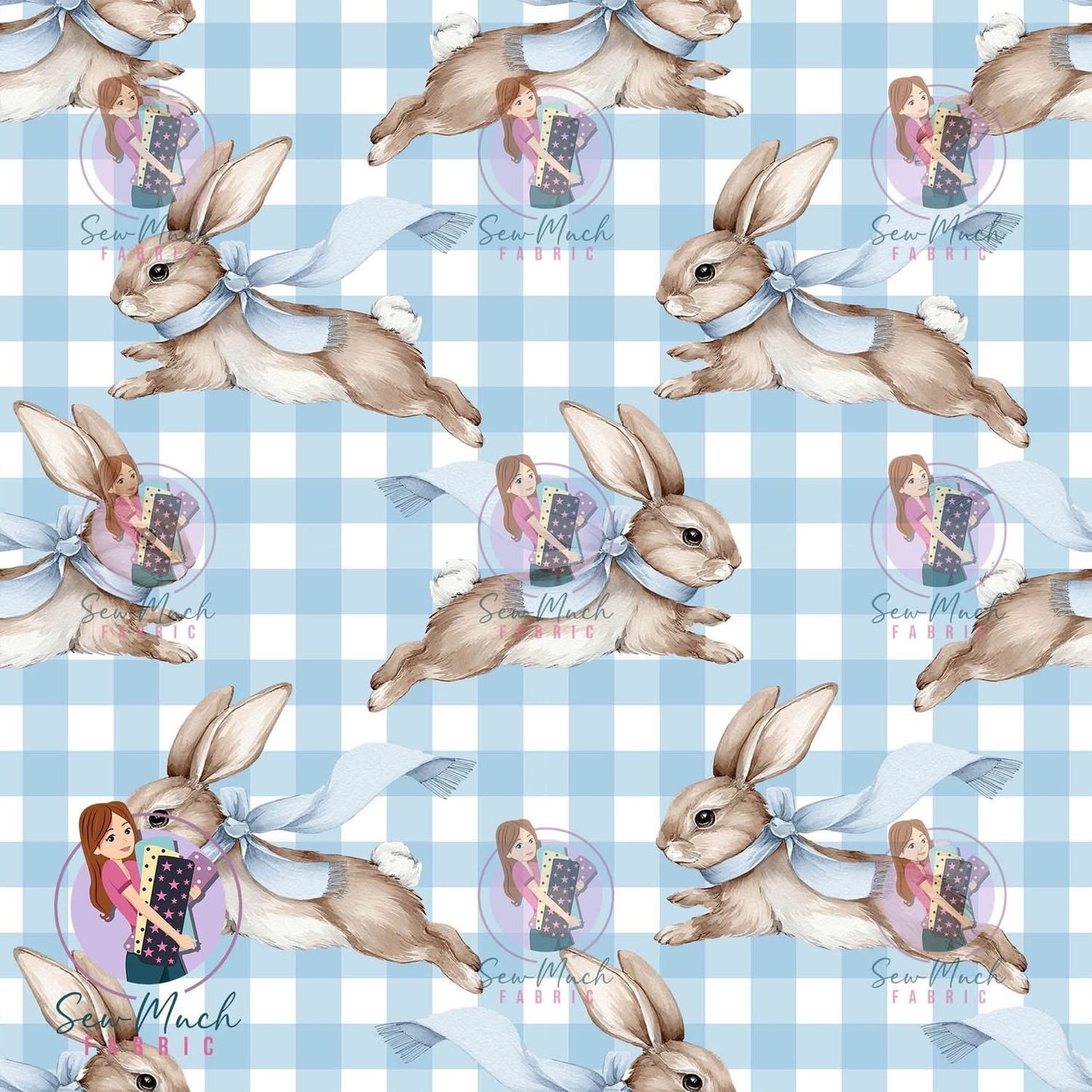 Blue Bunny Scrub Top 🩵🐰