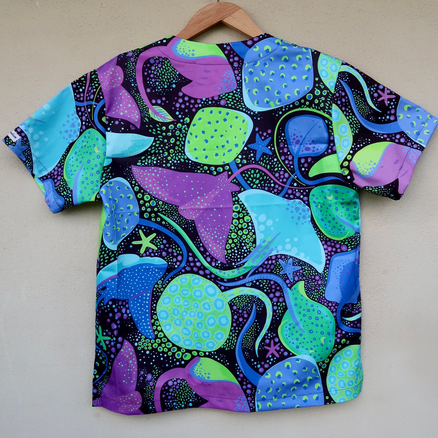 Stingray Scrub Top 💚🩵
