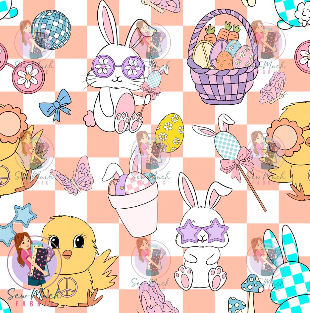 Peach Easter Scrub *Top* 🐰🐣