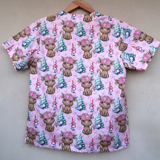 Highland Nutcrackers Scrub Top🌲