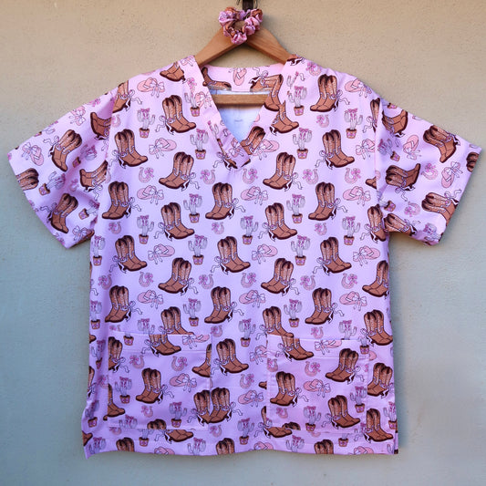Cowgirl Scrub Top 🎀 (M only)