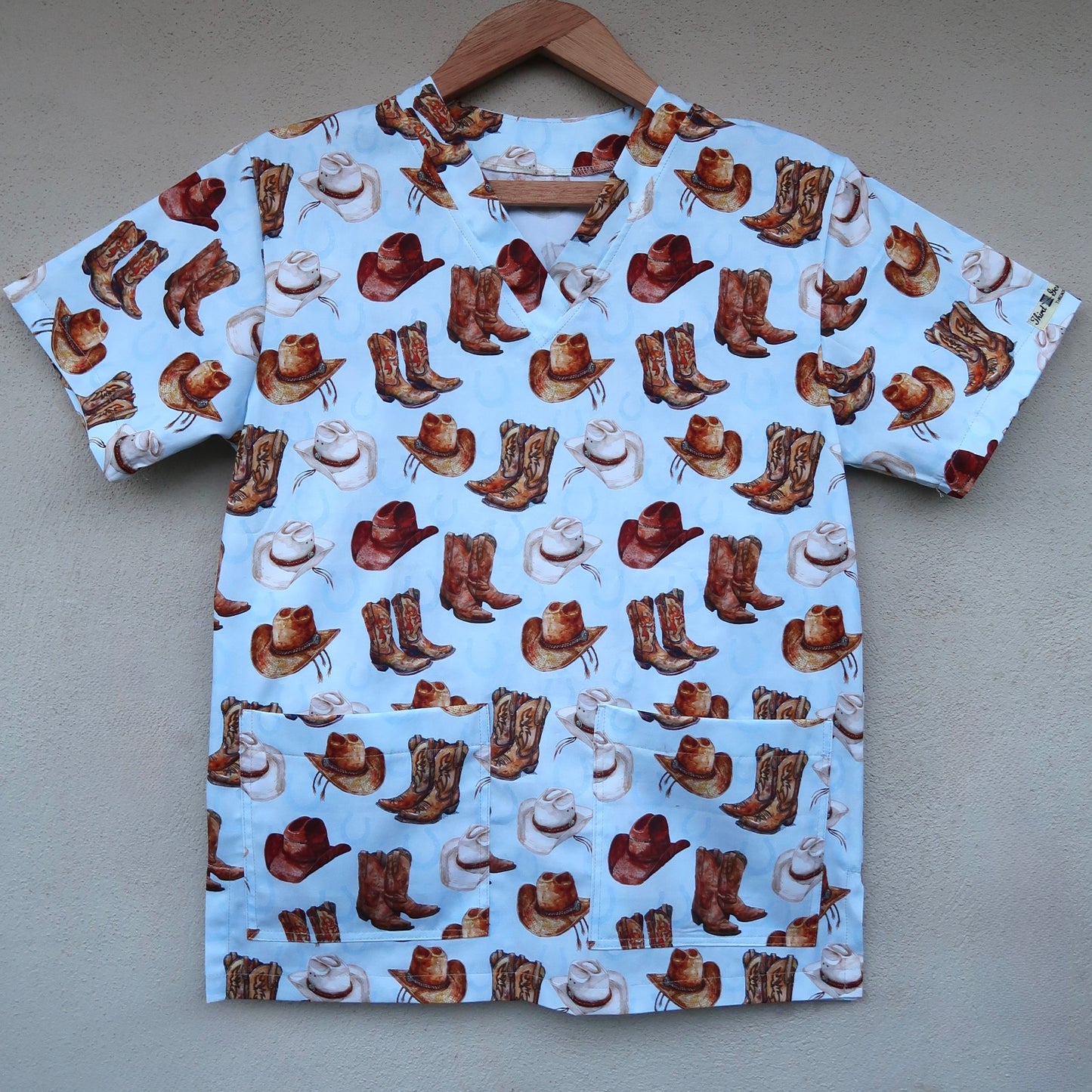 Giddy Up Scrub Top 🤠