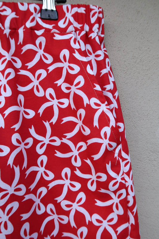 Red Bow Scrub Pant ❤️