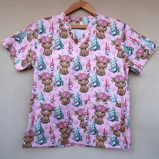 Highland Nutcrackers Scrub Top🌲