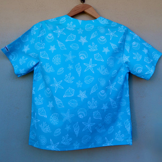 Shells Scrub Top 🐚🩵