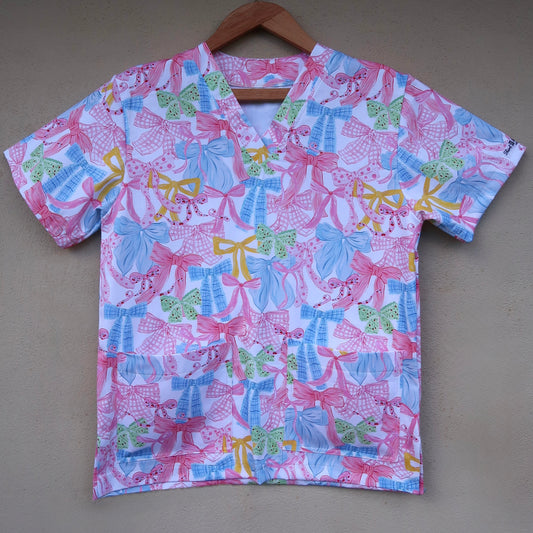 Bow Scrub Top 🎀🎗️