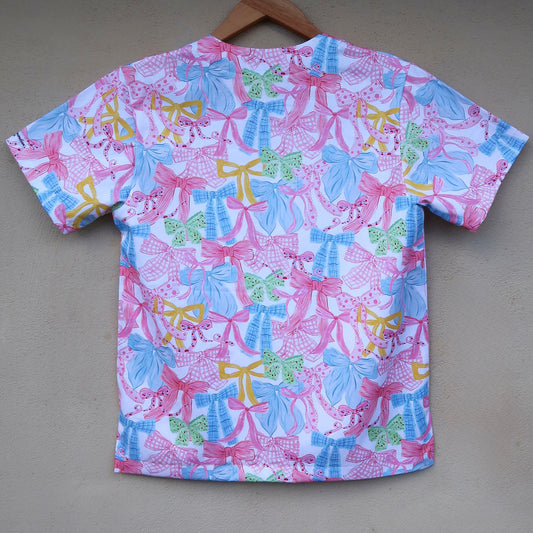 Bow Scrub Top 🎀🎗️