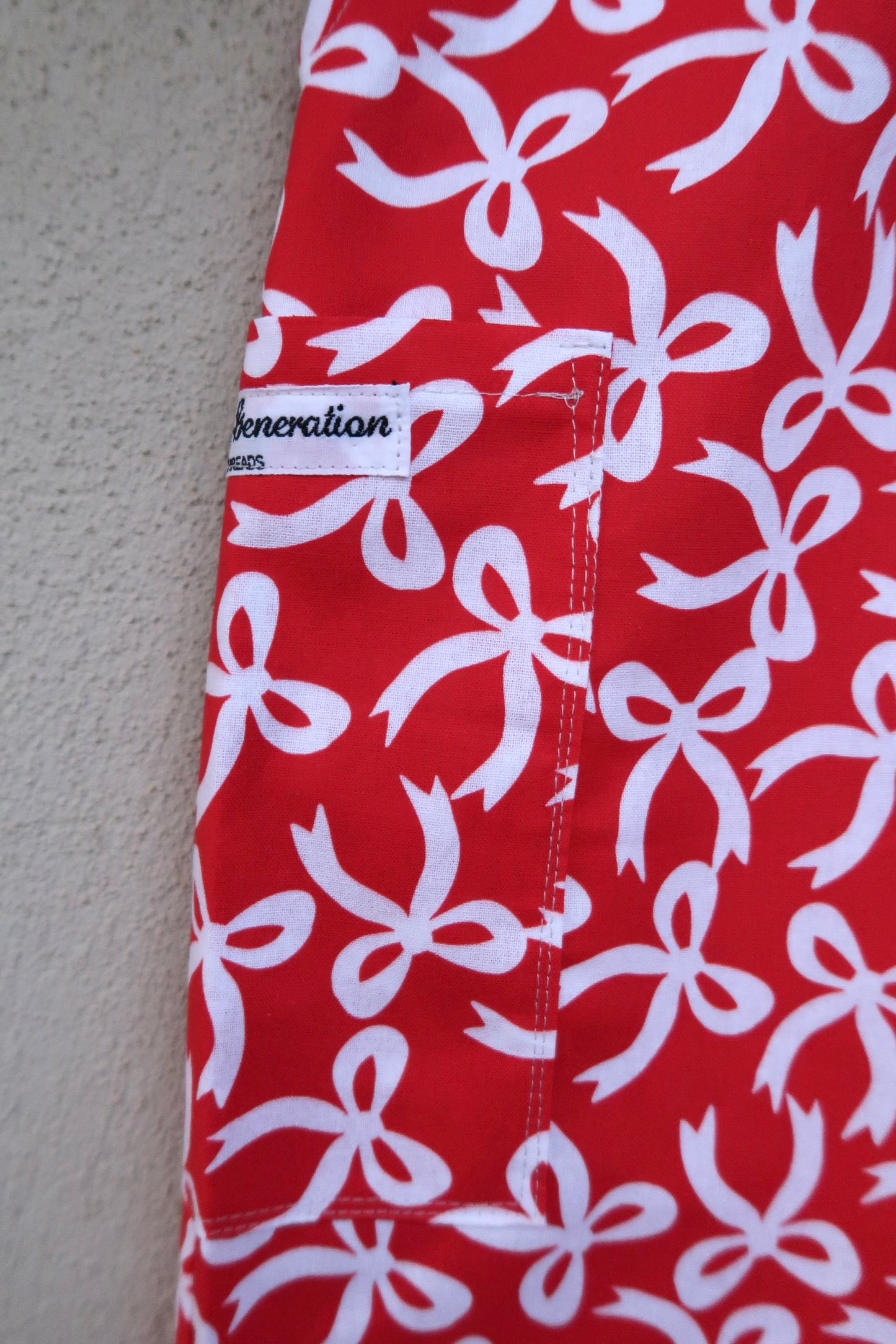 Red Bow Scrub Pant ❤️