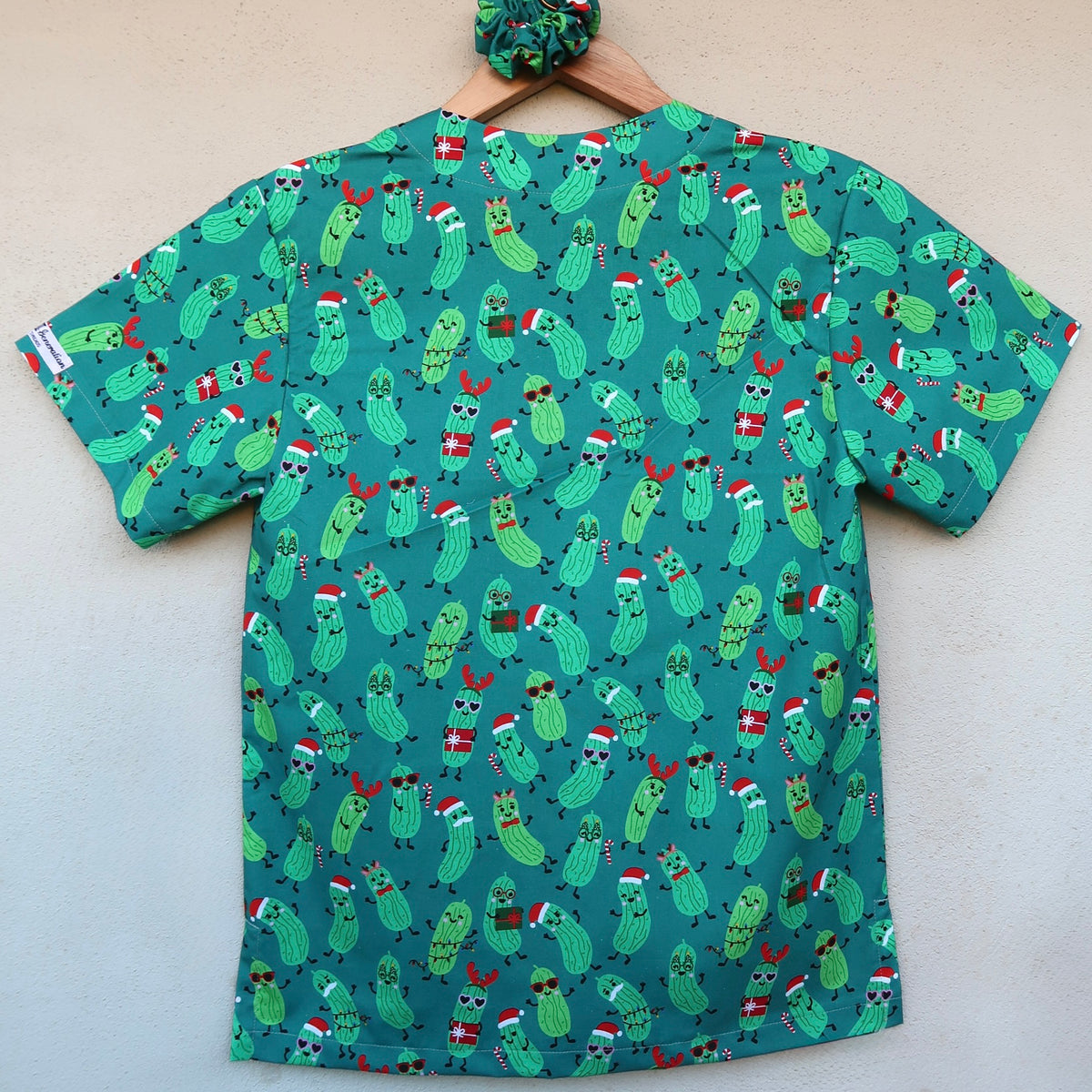 Chrissy Pickle Scrub Top 🥒