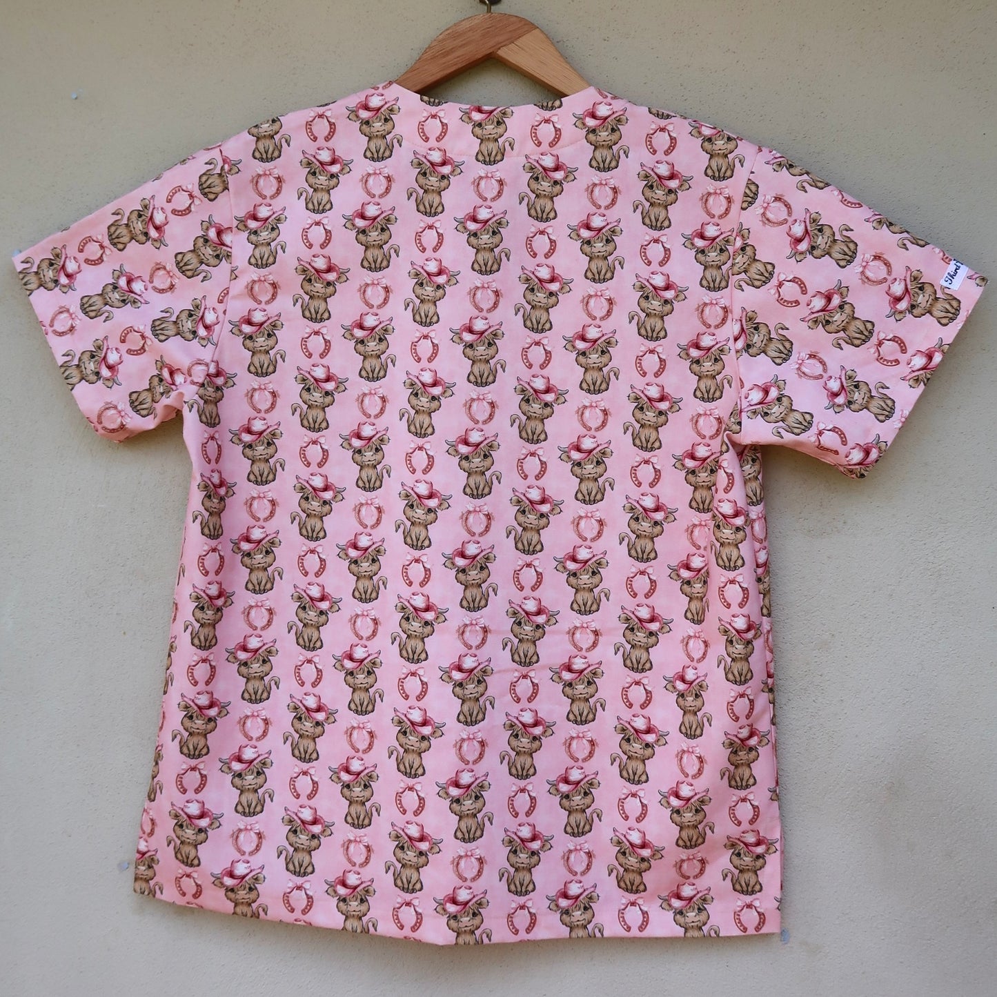 Cowgirl Highland Scrub Top 🎀