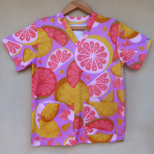 Fruit Punch Scrub Top 🍊🍋