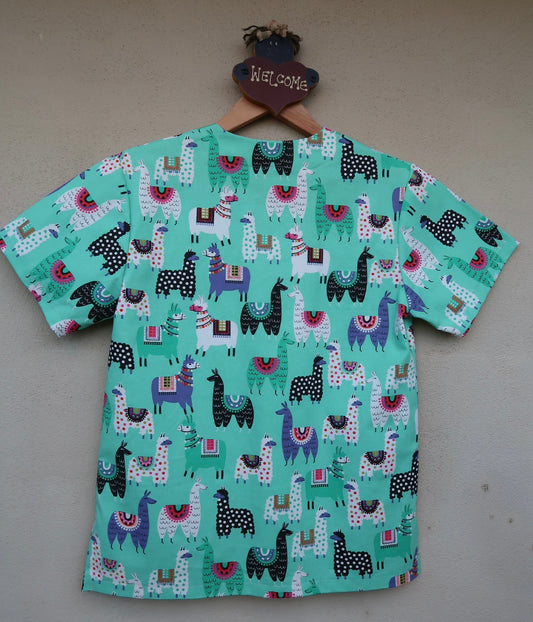 Llama Scrub Top 🦙