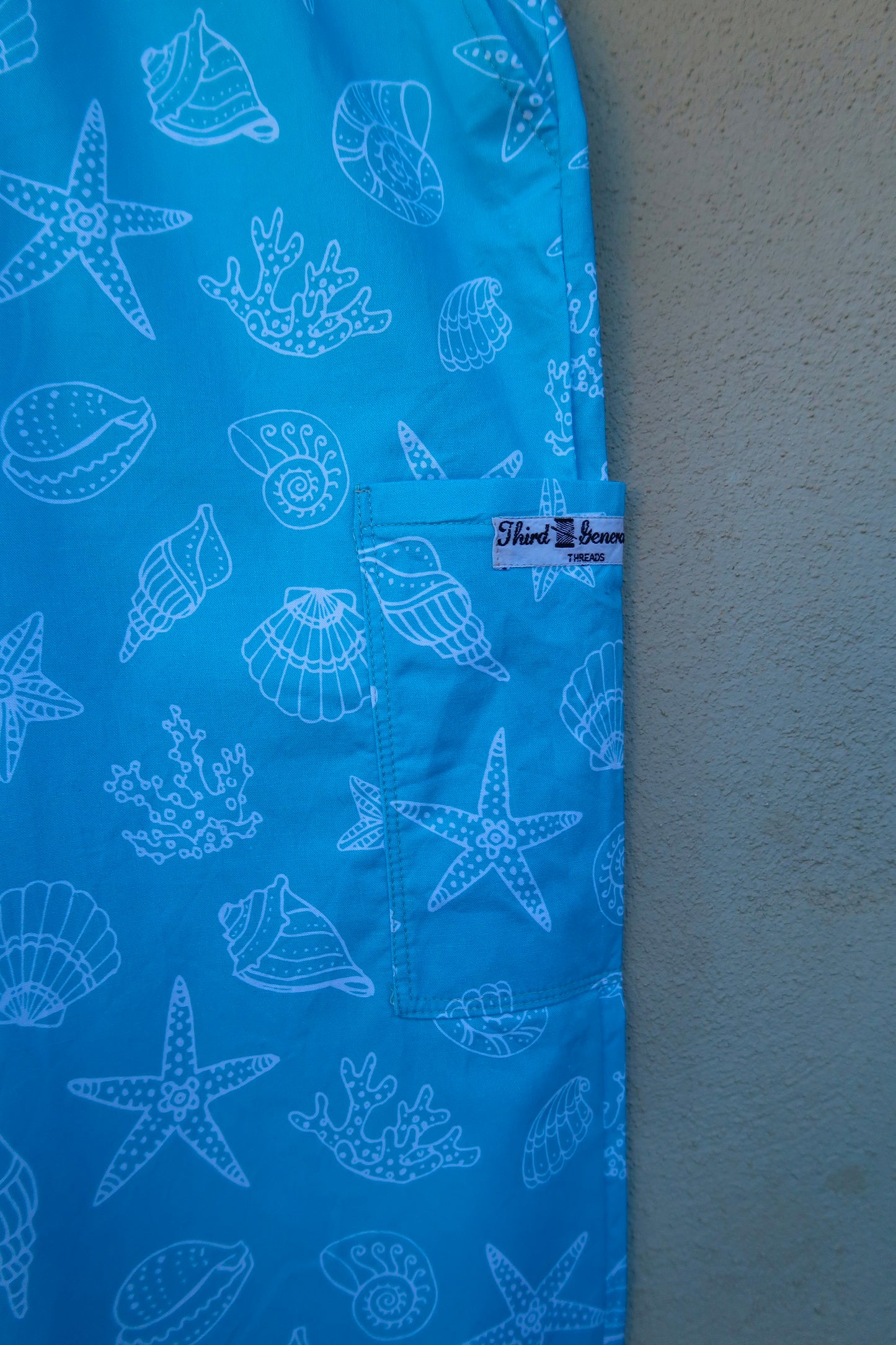 Shells Scrub Pant 🐚🩵