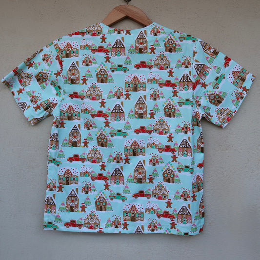 Mint Christmas Scrub Top🎄