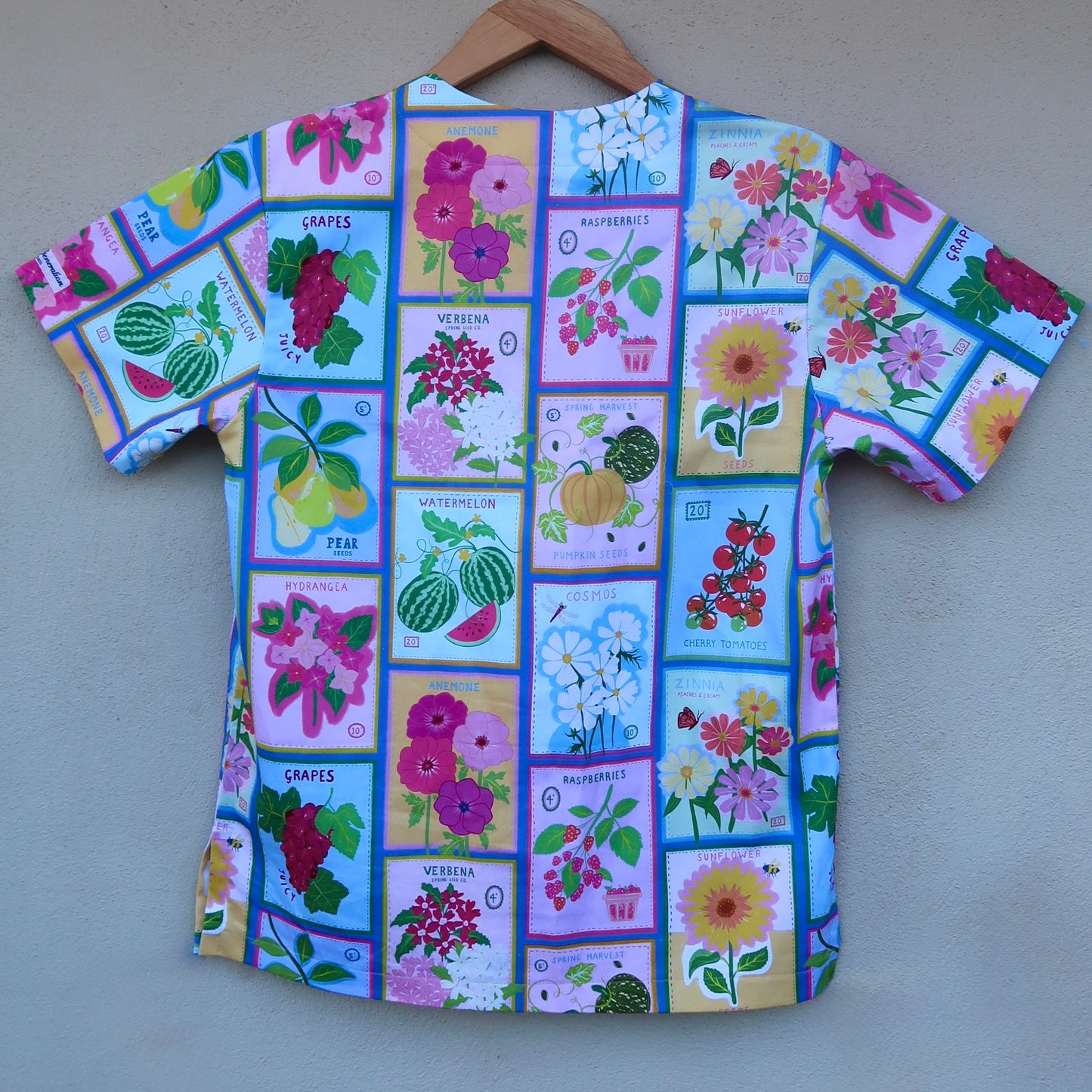 Seed & Bloom Scrub Top 🌻🍇🍉
