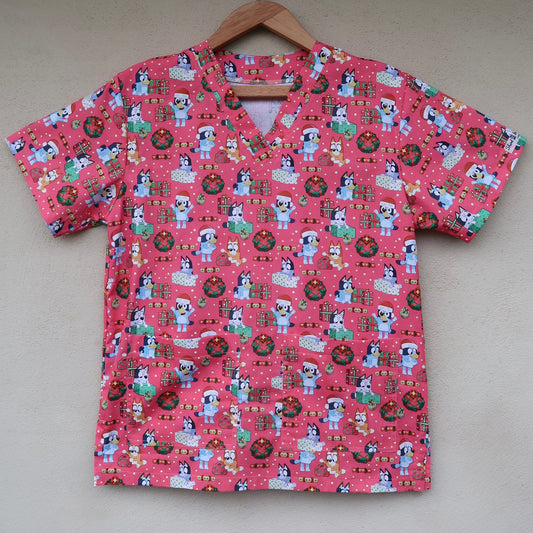Bluey Chrissy Scrub Top 🎁