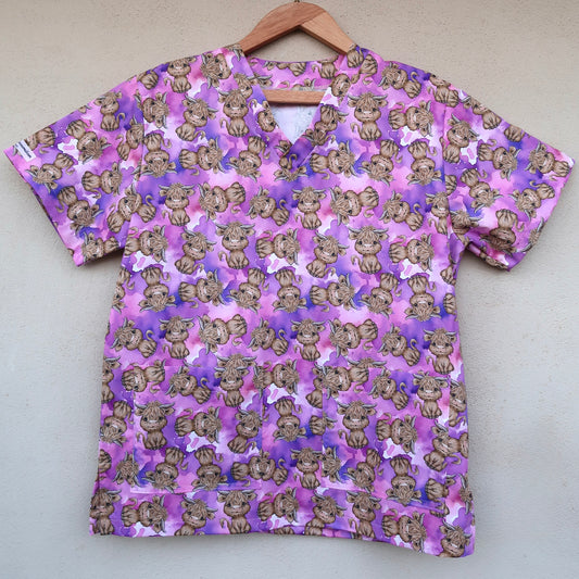 Purple Highland Scrub Top 💜