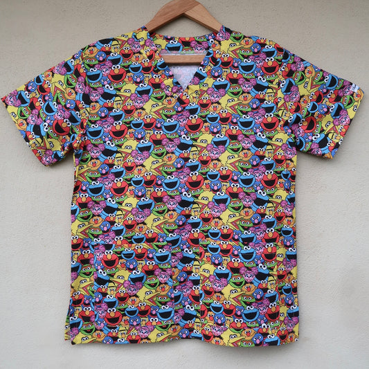 Sesame Scrub Top 🌈