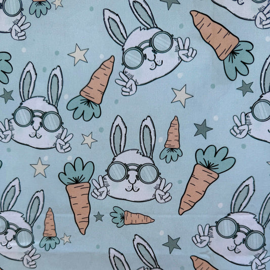 Cool Bunny Scrub Top🥕