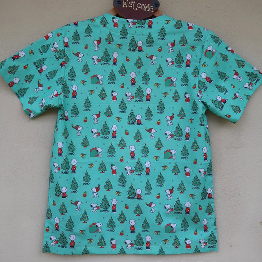 Snoopy Christmas Scrub Top 🎄