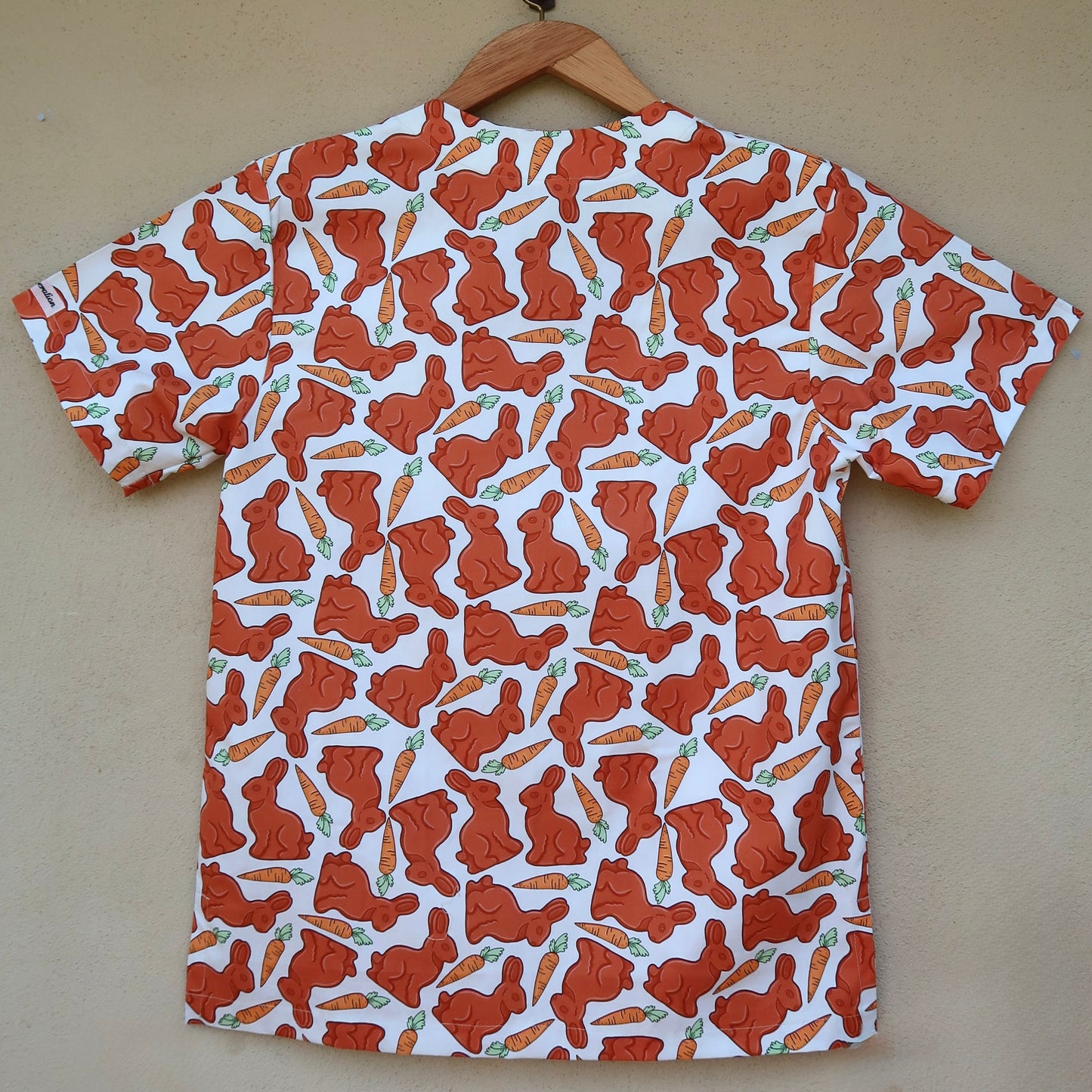 Chocolate Bunny Scrub Top 🍫🐇(XS only)