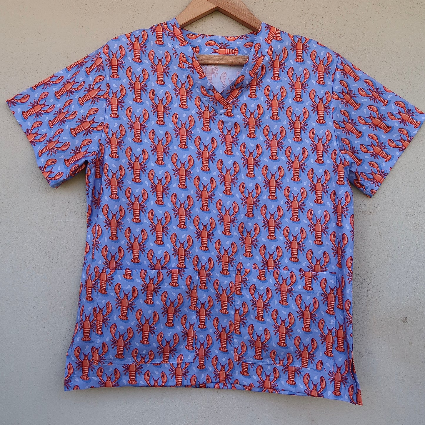 Rock Lobster Scrub Top 🎶🦞
