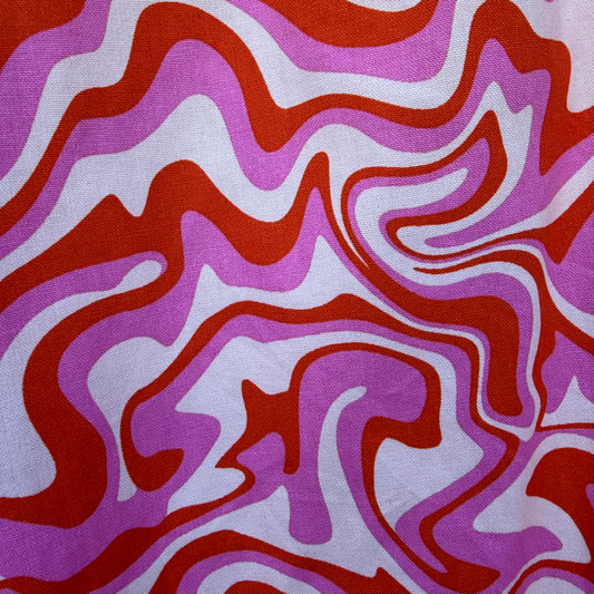 60s Swirl Scrub Pant 🧡🩷