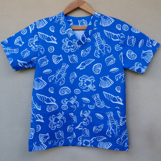 Mamma Mia Scrub Top 🐚 (S only)