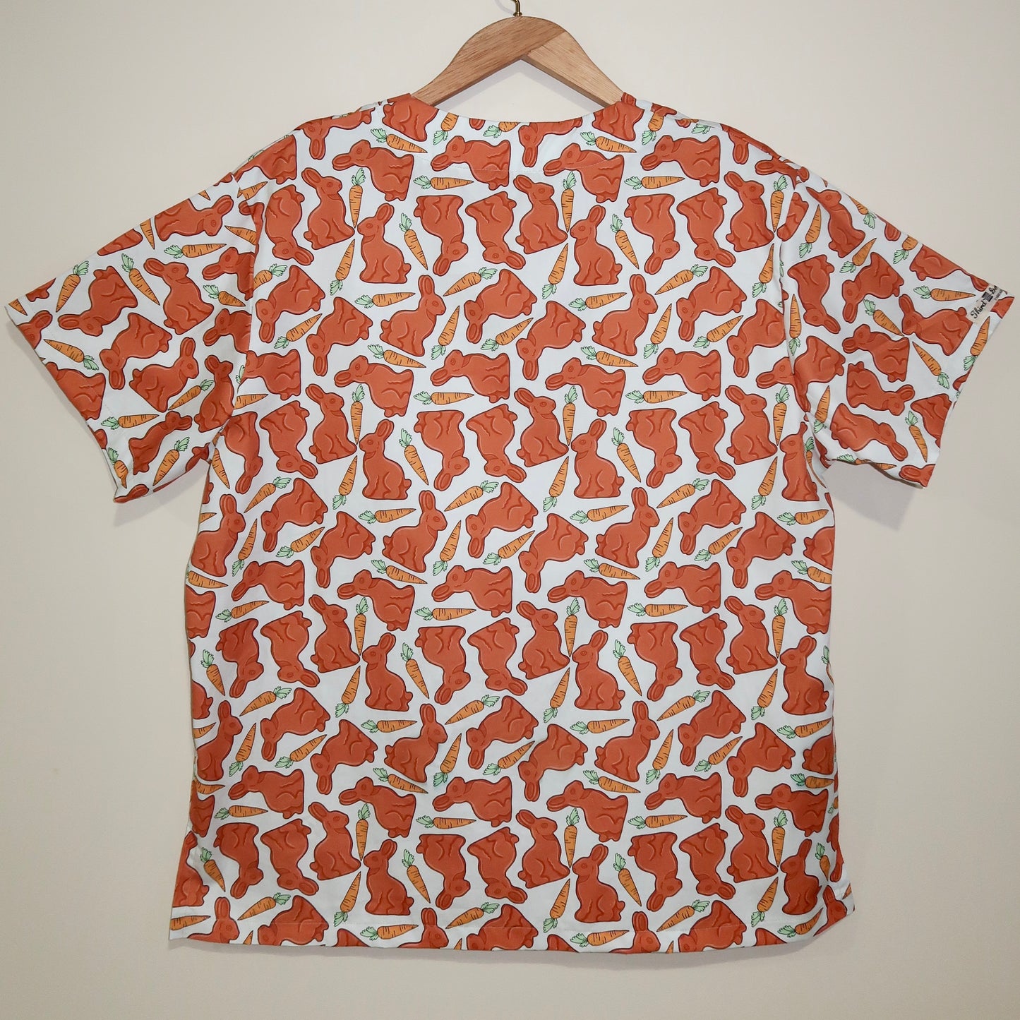 Chocolate Bunny Scrub Top 🍫🐇(XS only)
