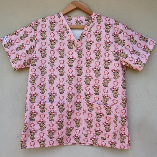 Cowgirl Highland Scrub Top 🎀