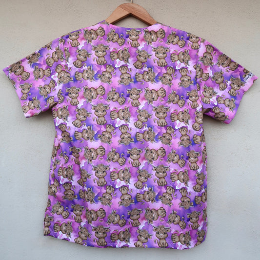 Purple Highland Scrub Top 💜