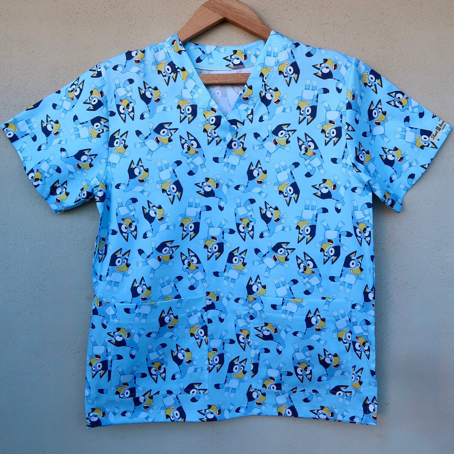 Just Bluey Scrub Top 💙🩵