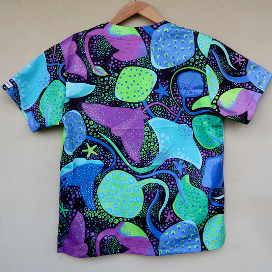 Stingray Scrub Top 💚🩵