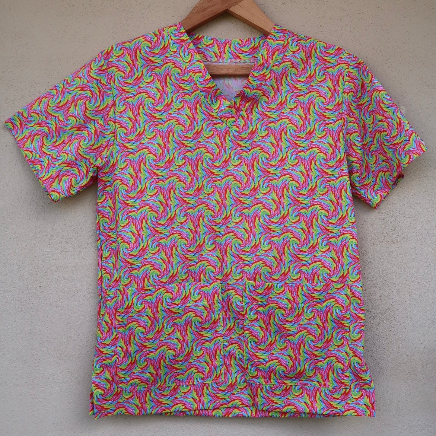 Rainbow Lollipop Scrub *Top* 🌈 (XS only)