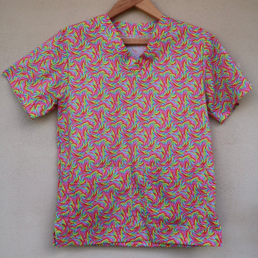 Rainbow Lollipop Scrub *Top* 🌈 (XS only)