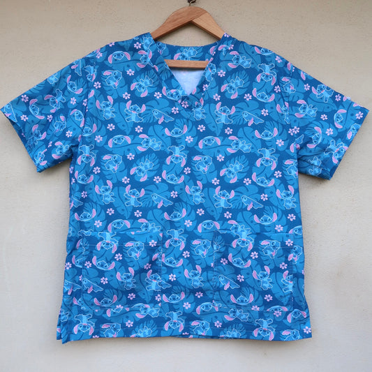 Stitch Scrub Top 🩷💙